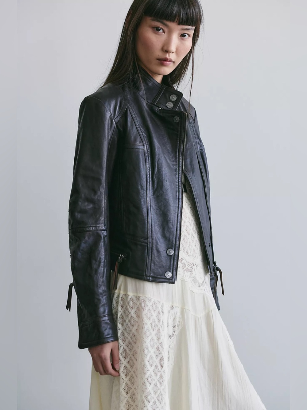 NWT Free People Circe Leather Jacket
